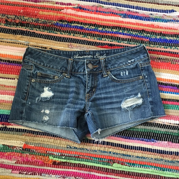 American Eagle Outfitters Pants - Distressed denim American Eagle jean shorts cutoff